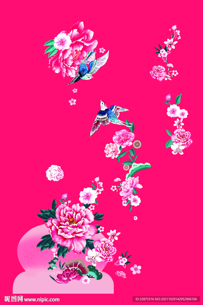大牌  定位花