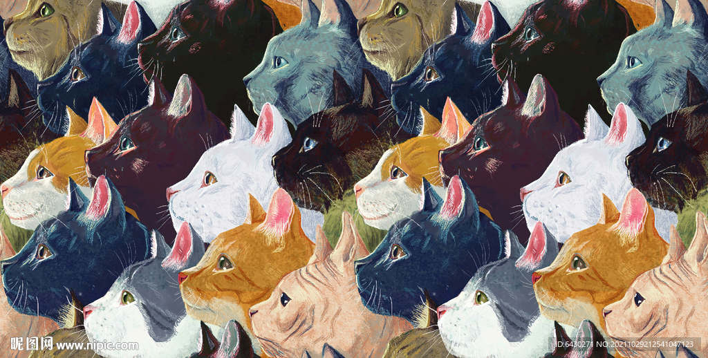 手绘猫循环图