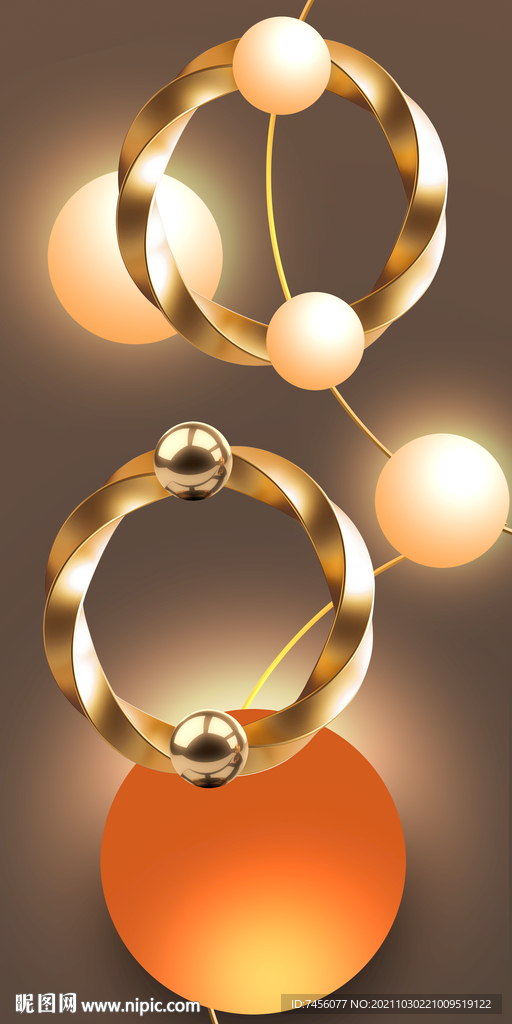 圆环时尚球艺术玄关过道