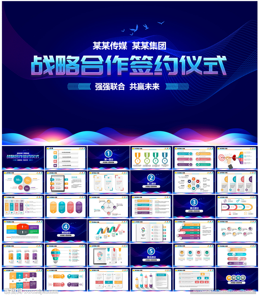 战略合作签约仪式PPT