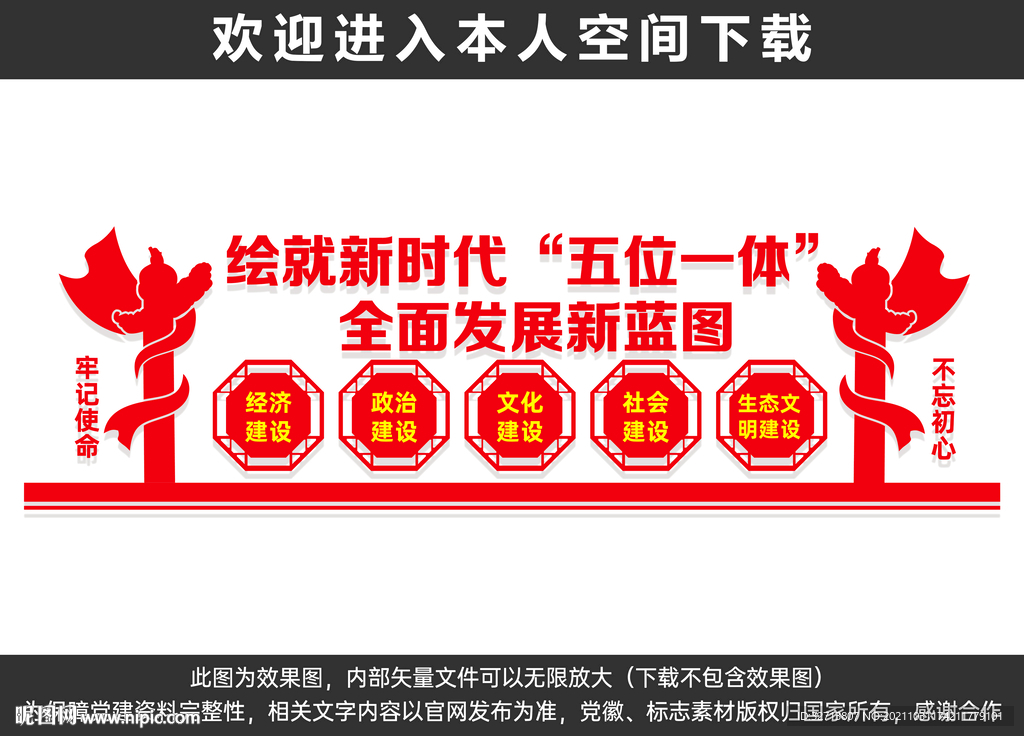 五位一体文化墙