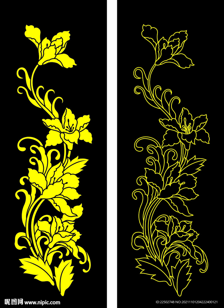 矢量花纹装饰图案