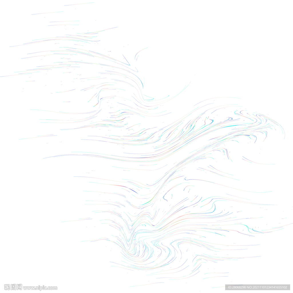 水花线条底纹元素