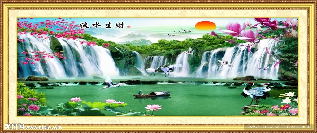 山水风景装饰画图片