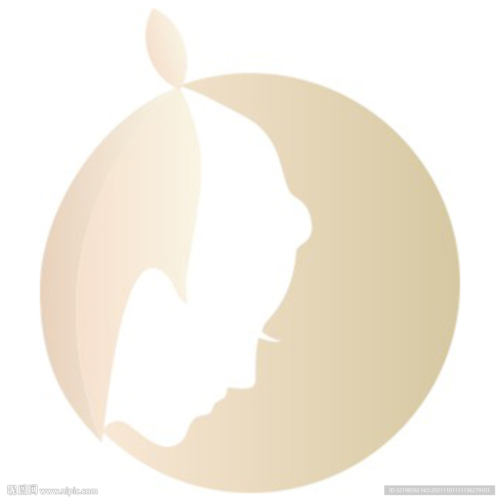  美容美发人物logo