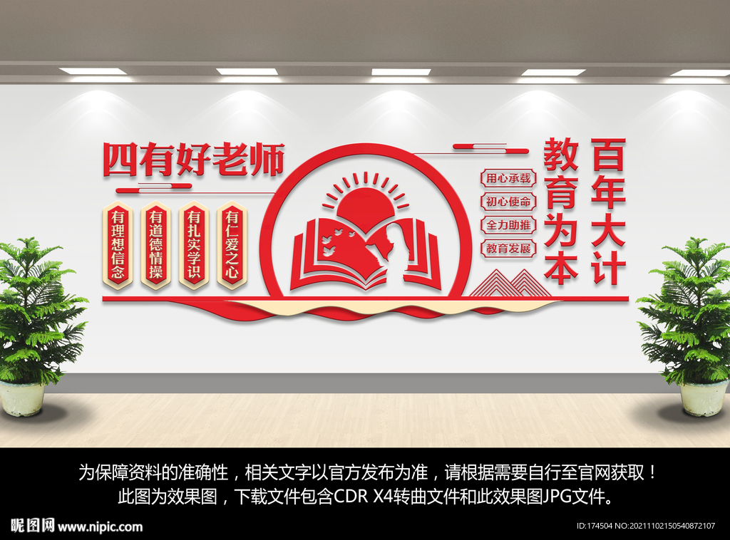 四有好老师文化墙