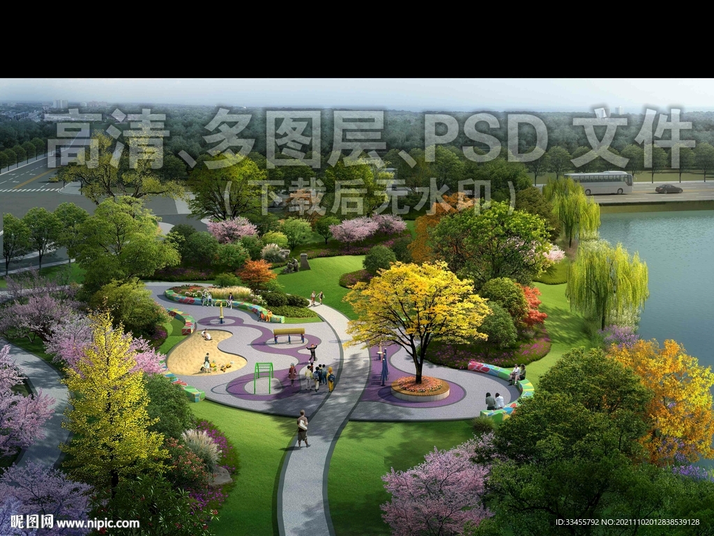 公园儿童活动空间绿化