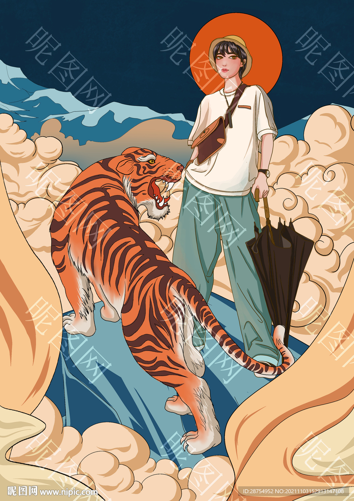 国潮虎 下载无水印