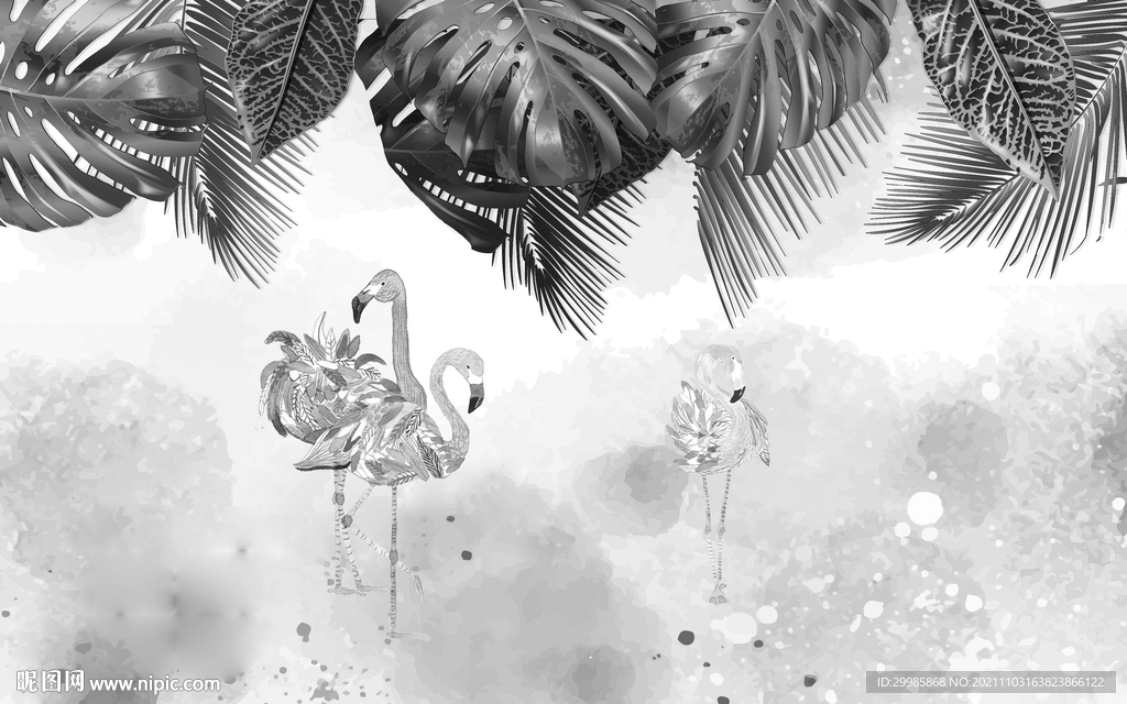 高档 欧式背景墙画 tif分层