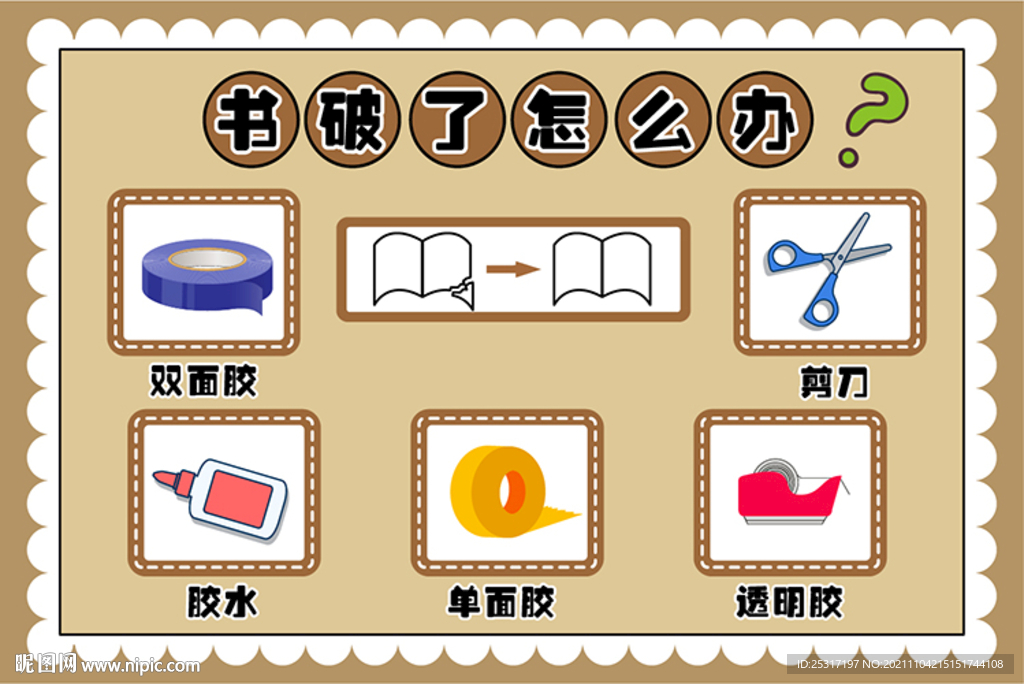书破了怎么办？
