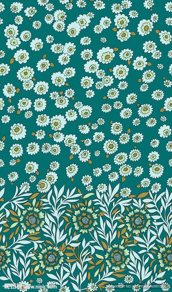 连衣裙定位小碎花