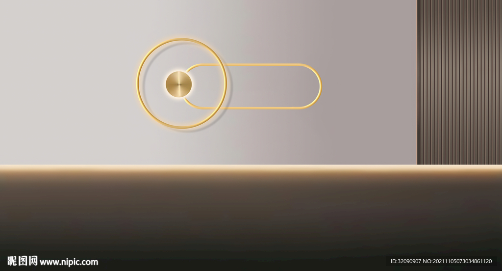 简约几何背景墙