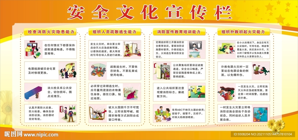 消防安全宣传栏