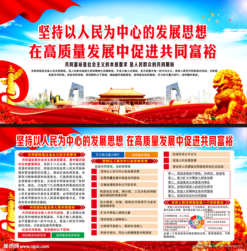 共同富裕展板