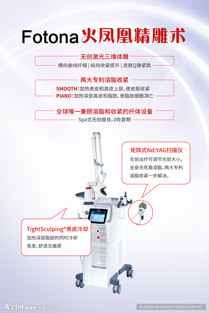 fotona火凤凰精雕术海报