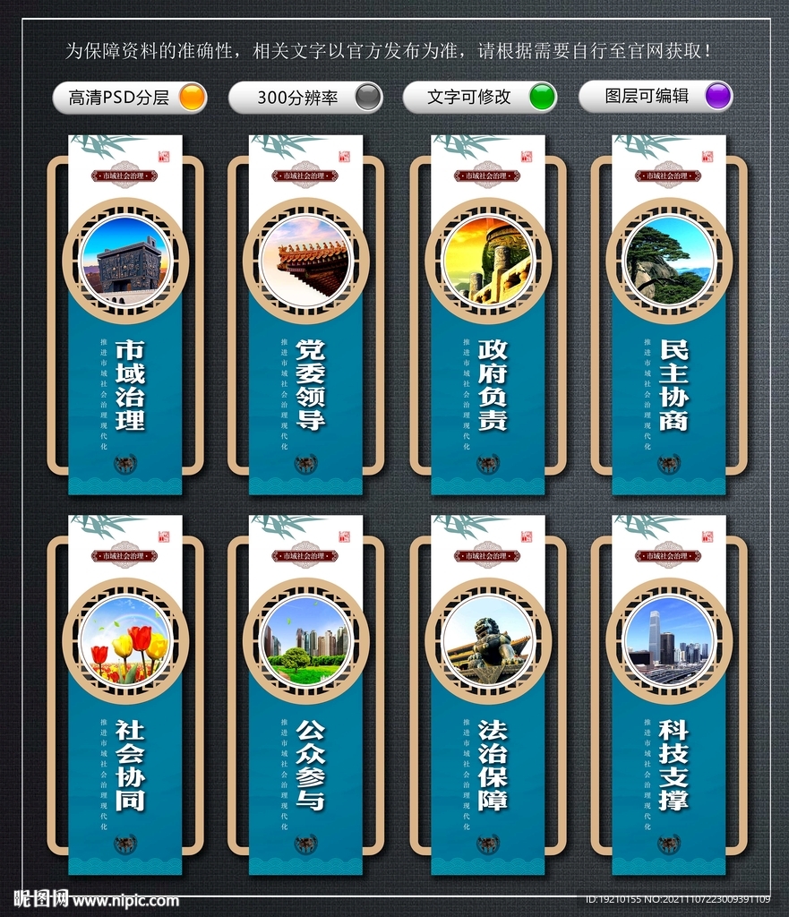 市域社会治理现代化文化墙