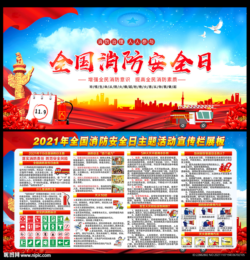 消防安全展板