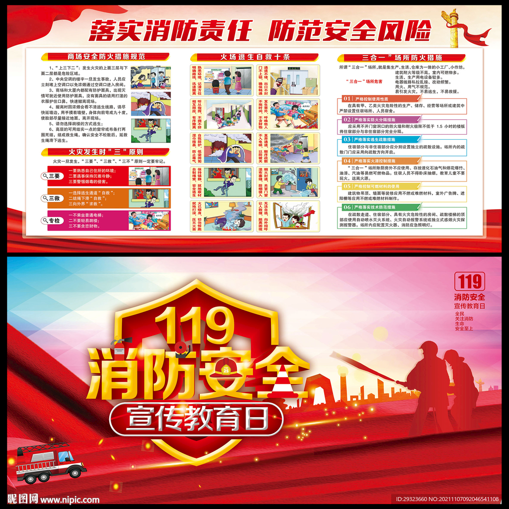 119消防安全展板