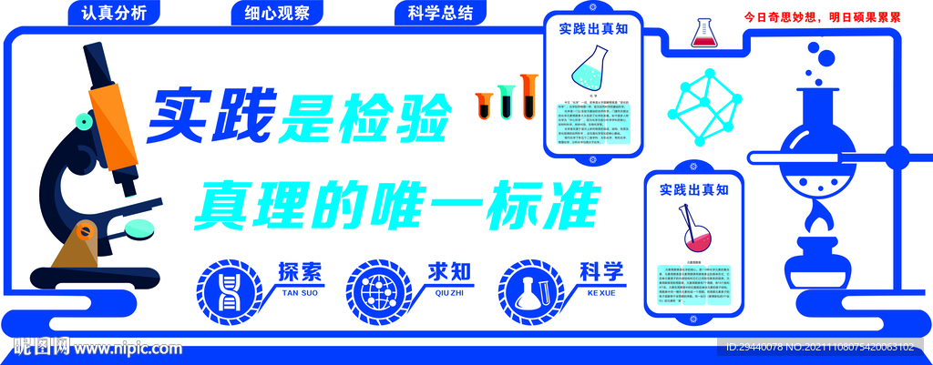 化学实验室文化墙