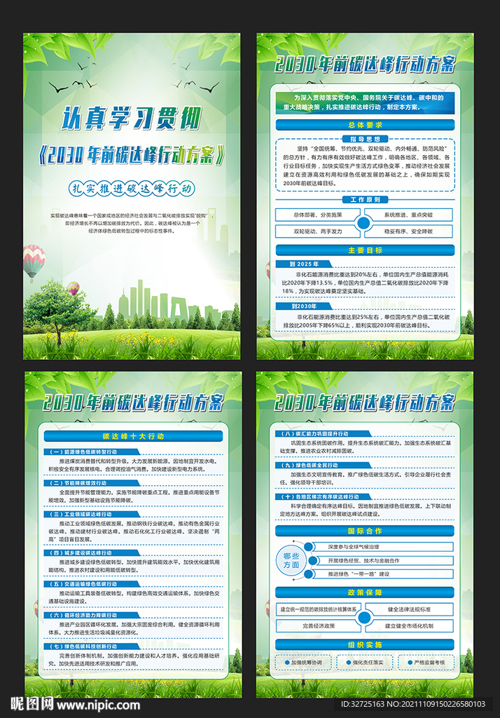 2030年前碳达峰海报