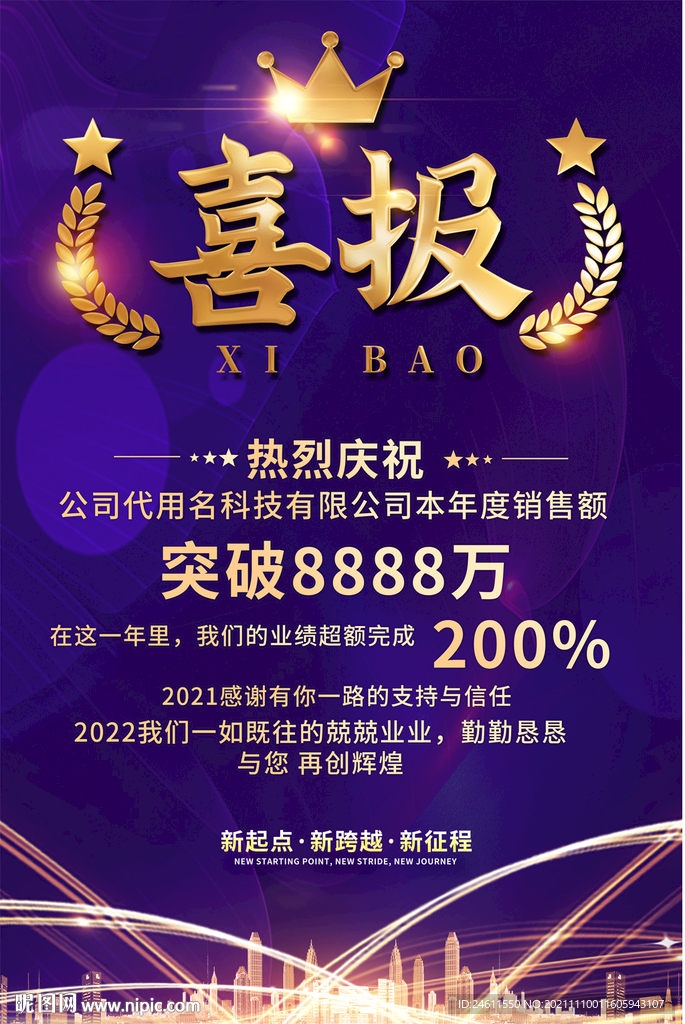 喜报海报 