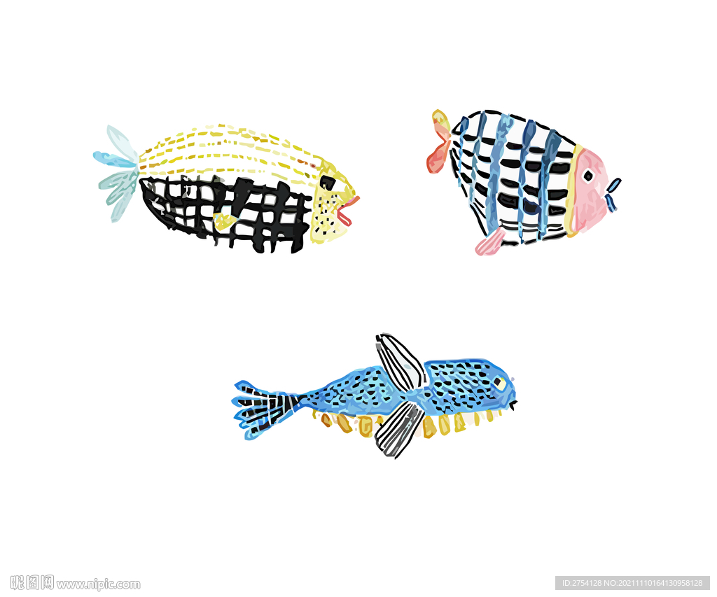 装饰画 晶瓷画 鱼