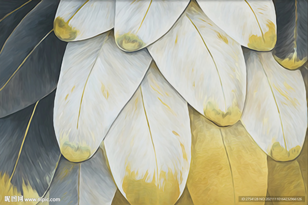 装饰画 晶瓷画 羽毛