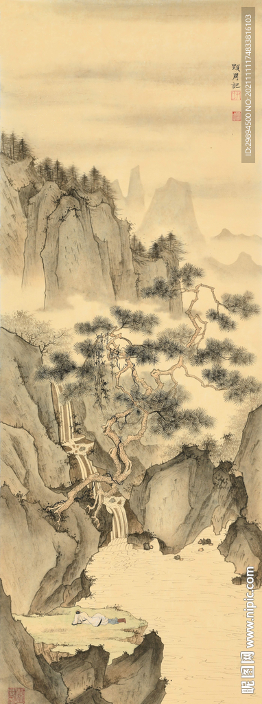 古典山水水墨中式装饰画