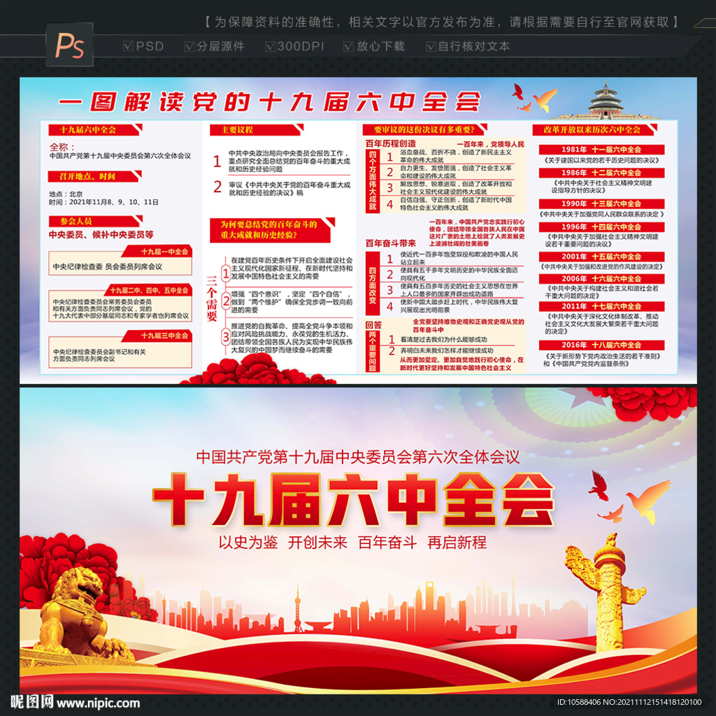 十九届六中全会宣传栏