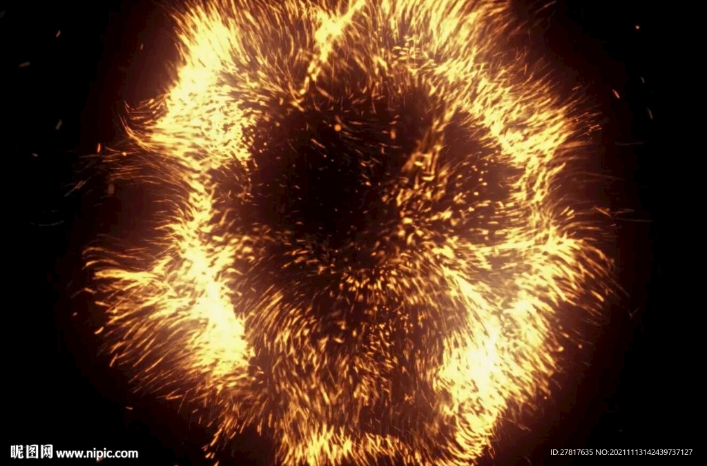 粒子爆破火花转场元素带透明度通