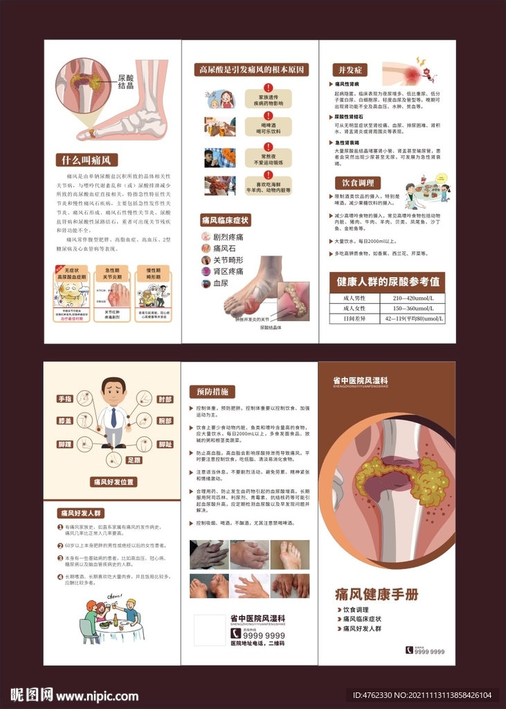 类风湿关节炎痛风折页