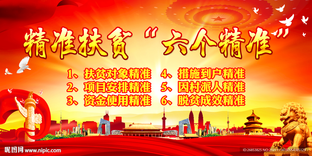 精准扶贫六个精准