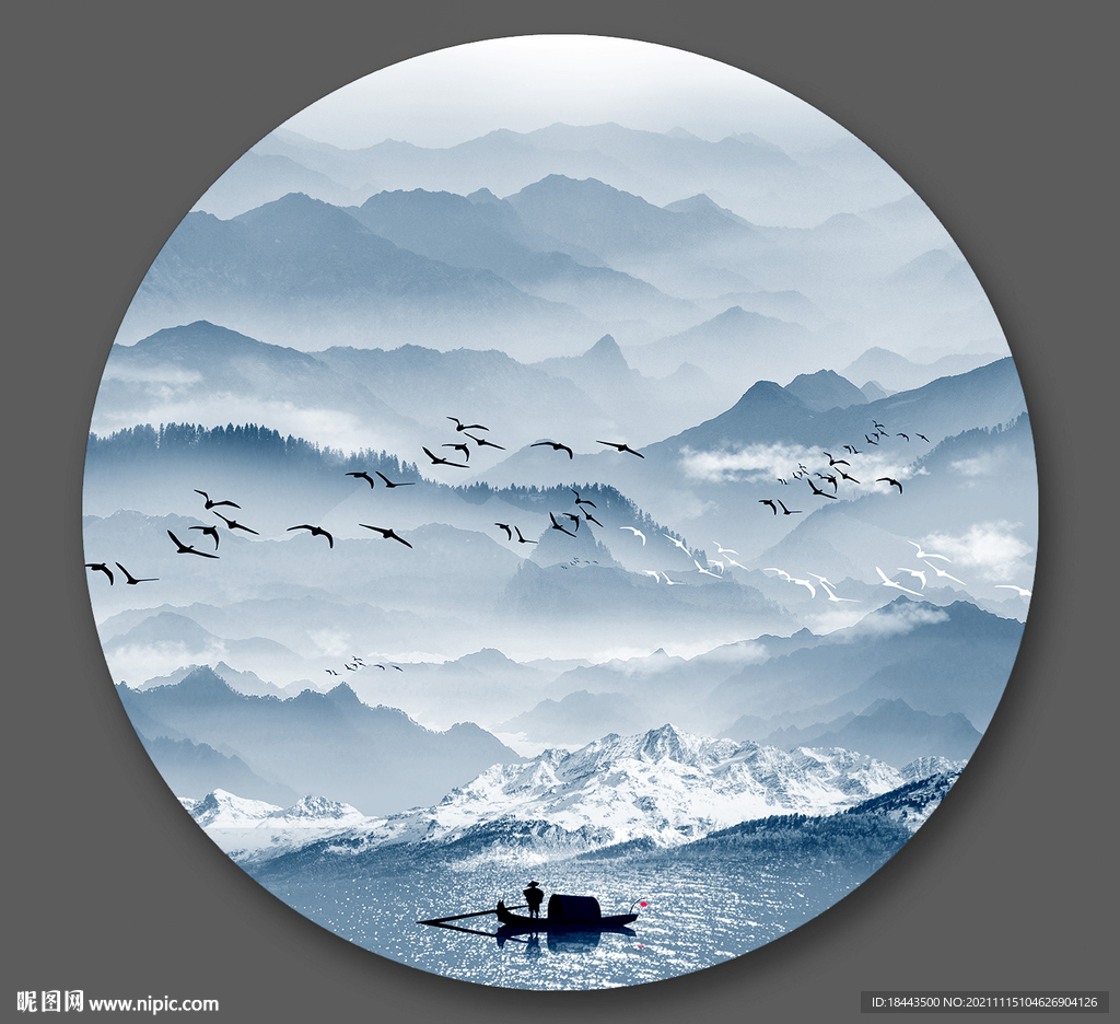 水墨山水画