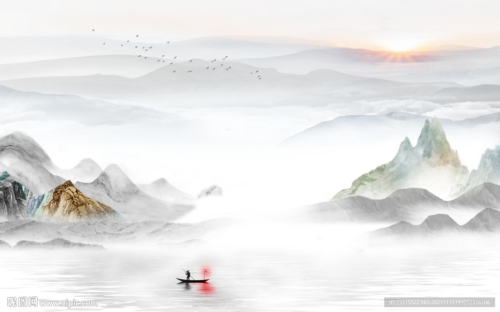 新中式电视背景墙