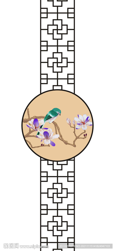 高清分层透明底平开门打印图