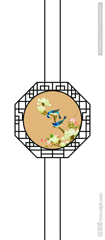 高清分层透明底平开门打印图