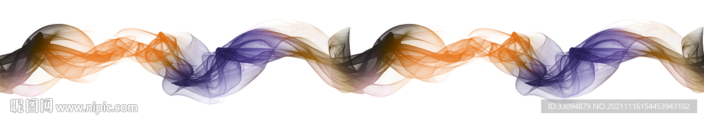 高清分层透明底烟雾腰线打印图