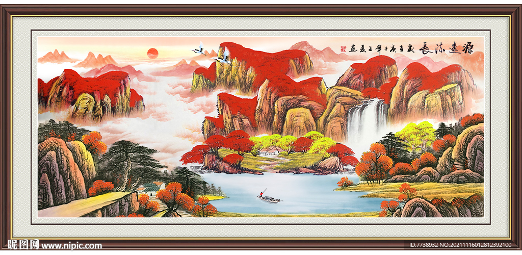 鸿运当头 风水画 