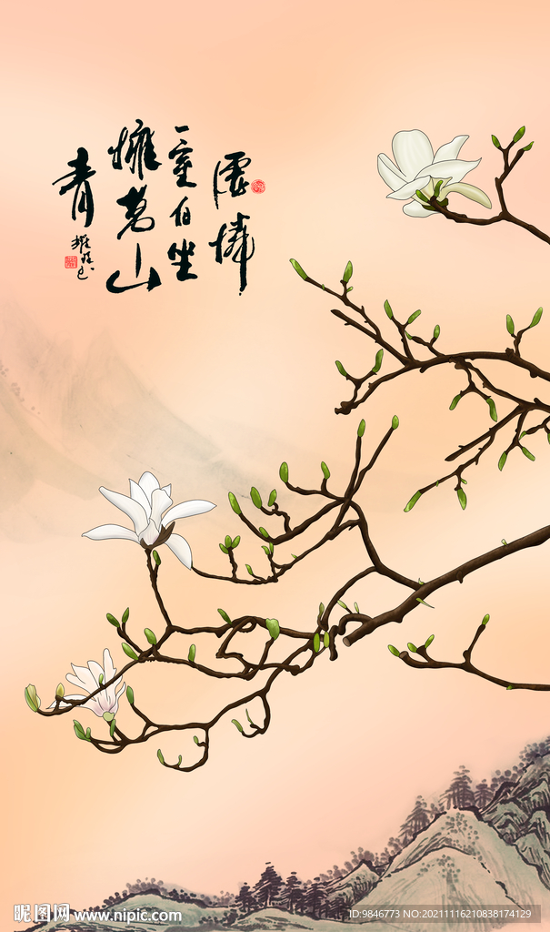 兰花手绘