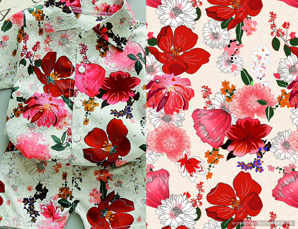 手绘花