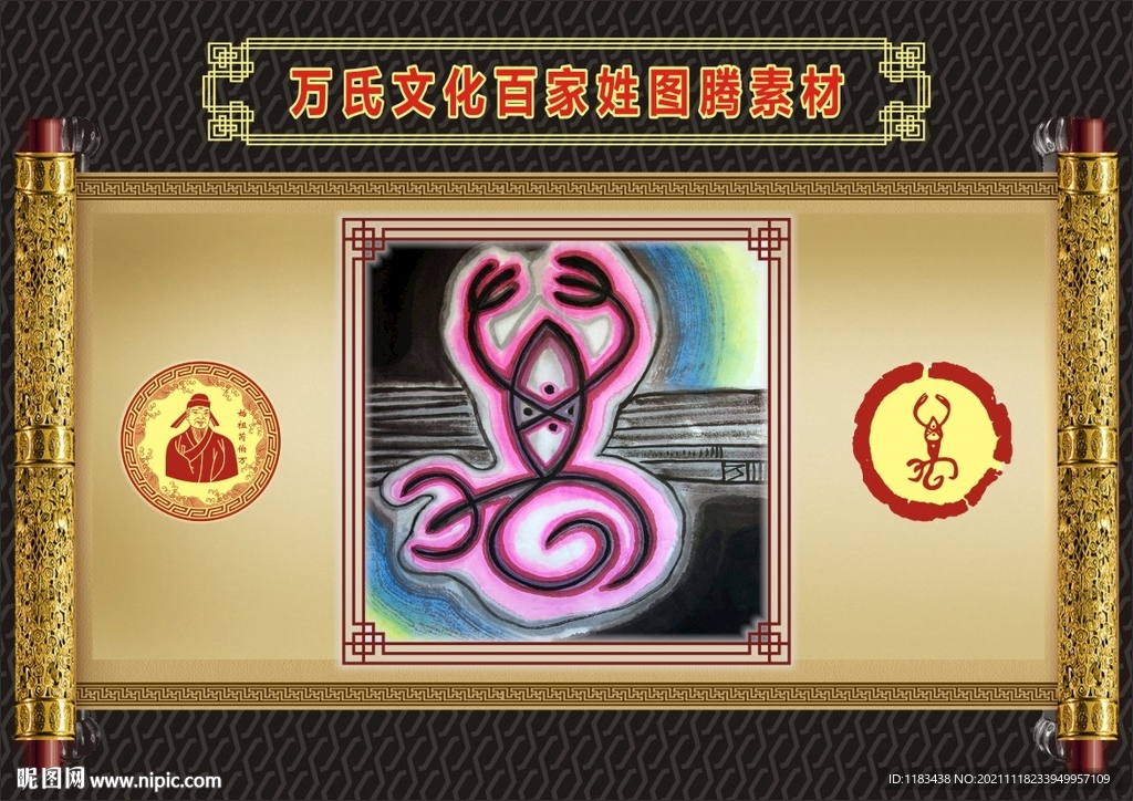 万氏文化百家姓图腾素材