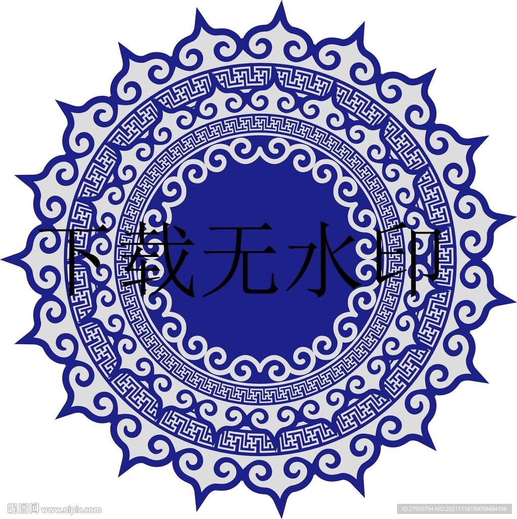 民族矢量花纹