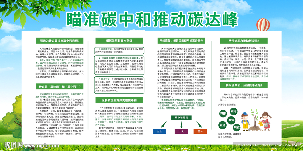 碳中和展板