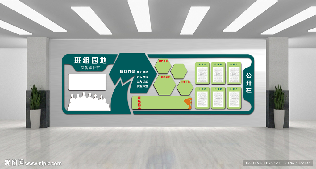 企业煤矿班组建设班组园地公开栏