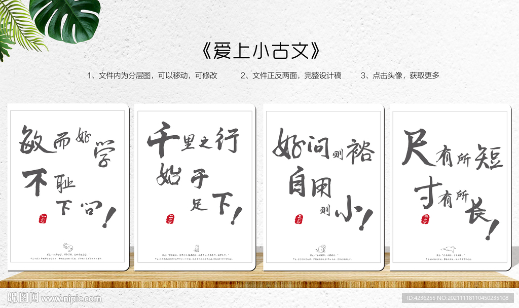 爱上小古文 时尚本册封面设计