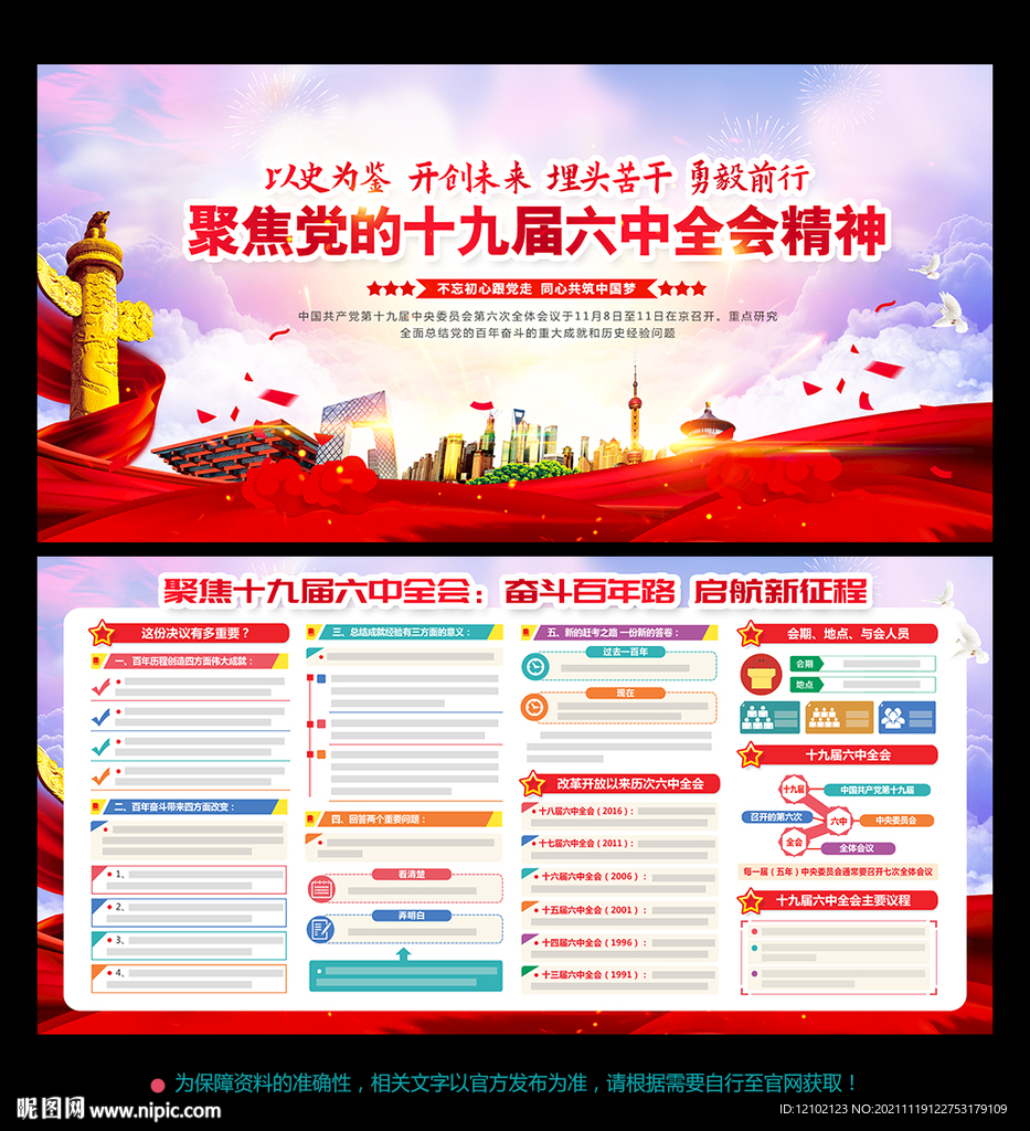 十九届六中全会宣传栏