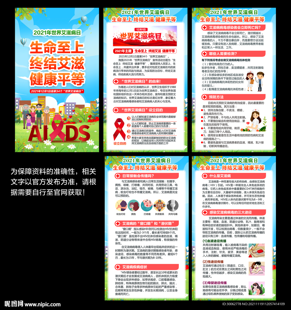 艾滋病知识展板