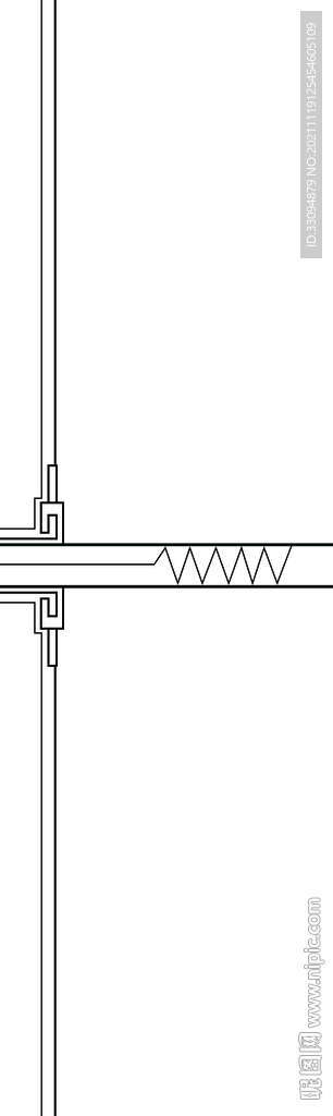 高清分层平开门打印图