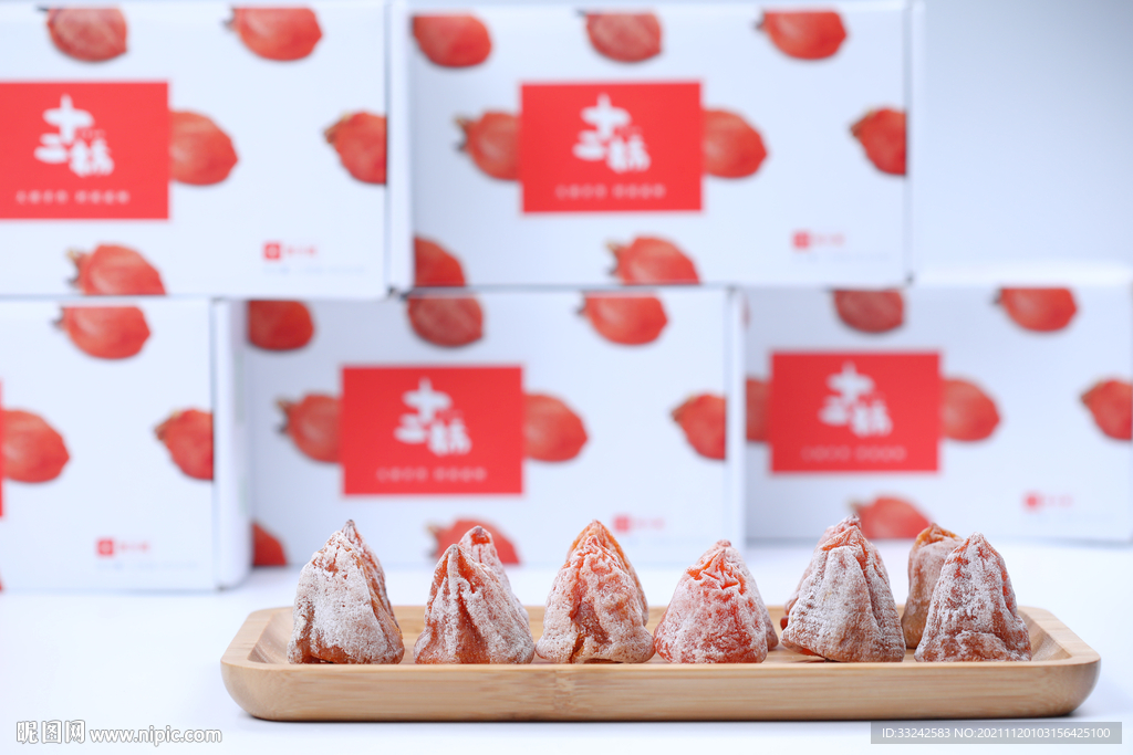 柿饼柿霜糖心流心柿饼特写