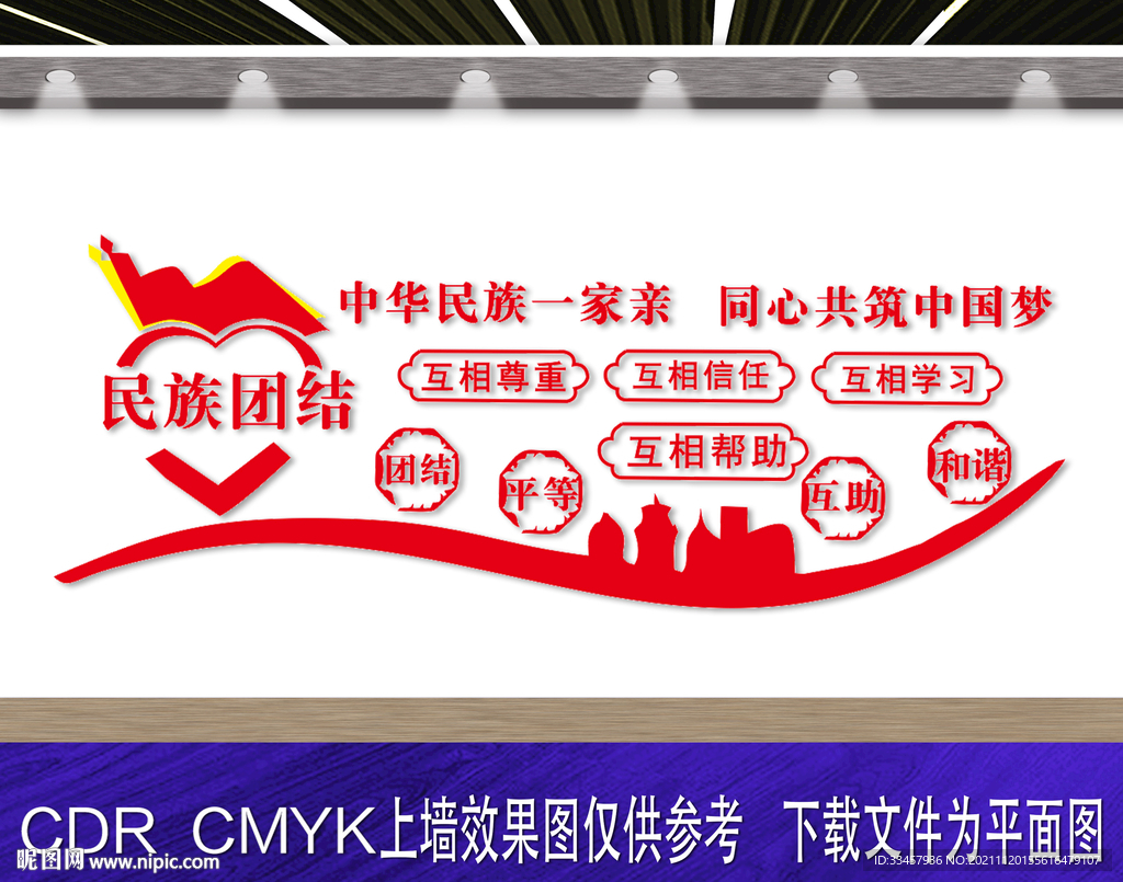 民族一家亲文化墙